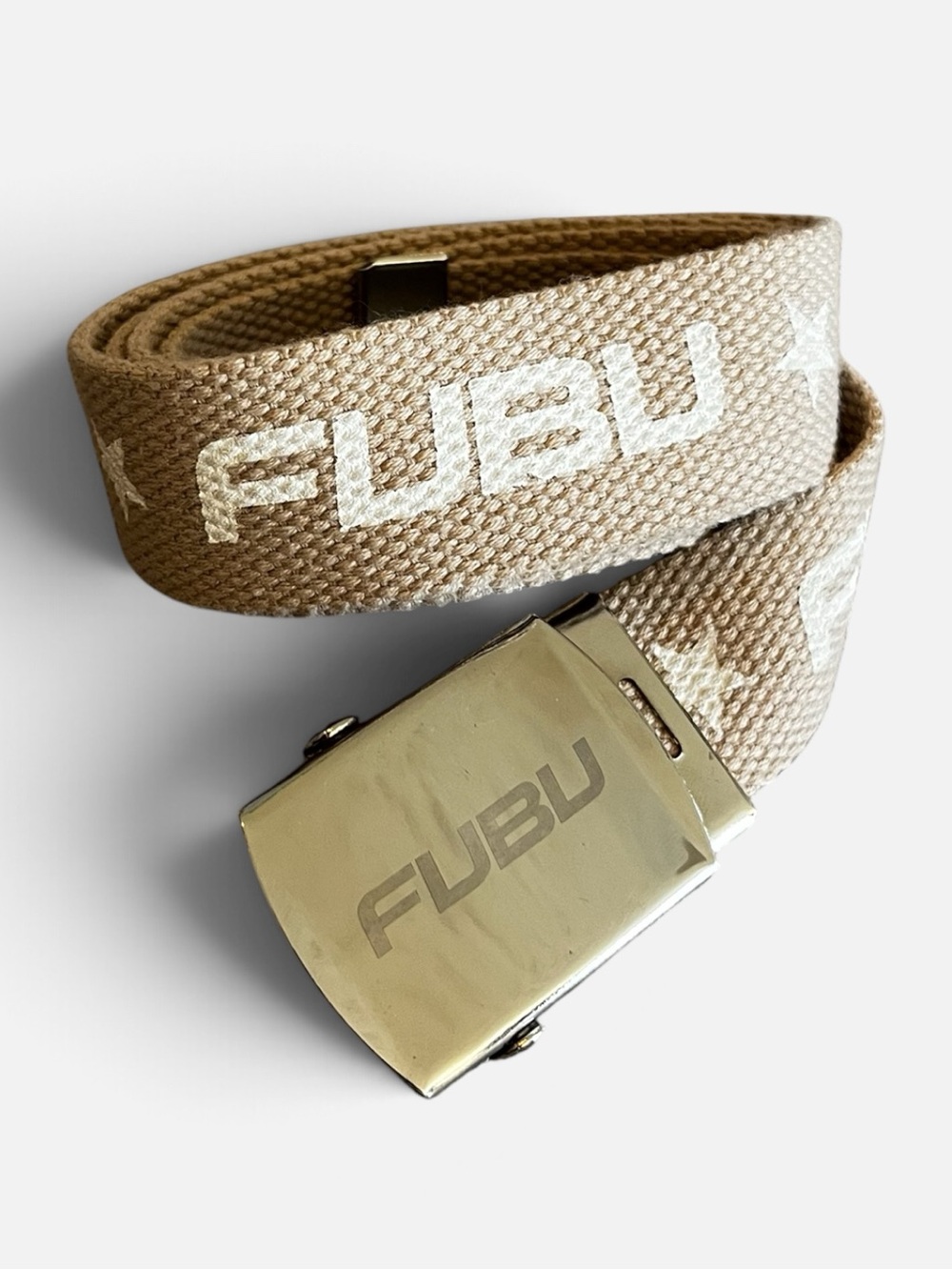 🦄 FUBU Y2K Canvas Slide Buckle Belt